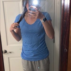 New York & Company blue V-Neck